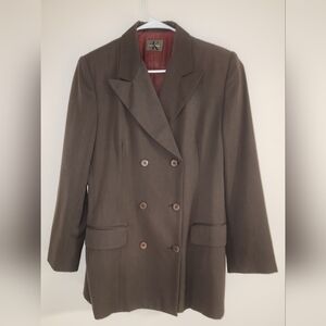 Calvin Klein Women's Chocolate Double-Breasted Blazer